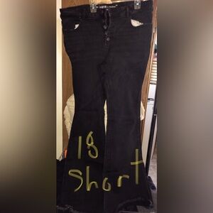 Maurices Black Flare & Wide Leg Jeans